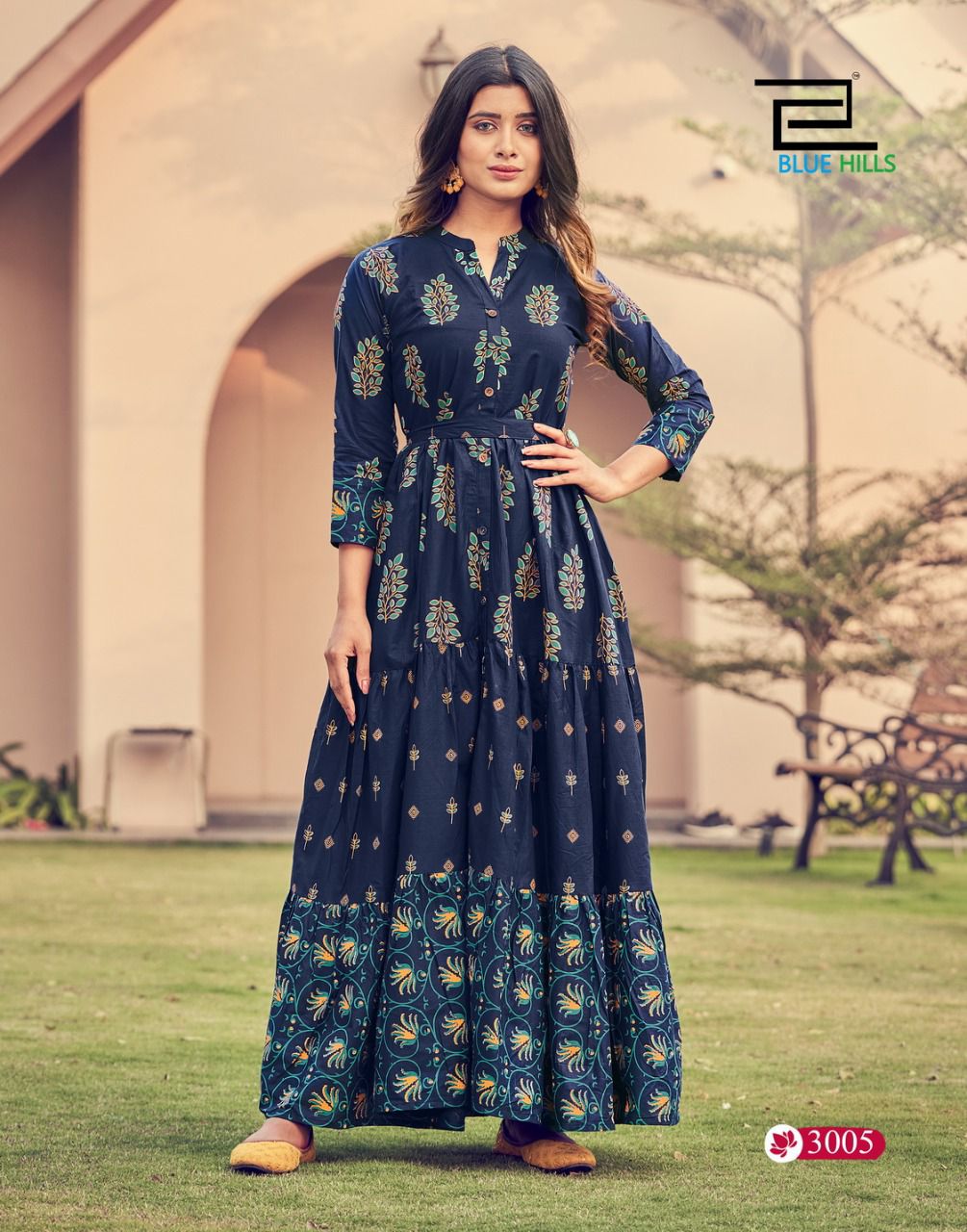 Blue Hills Florencia 3 New Designer Fancy Party Wear Cotton Anarakali Kurti Collection